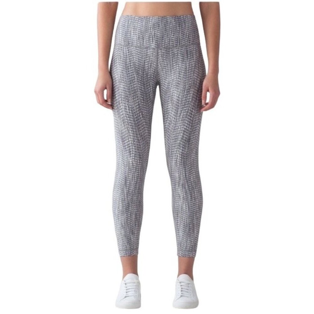 Lululemon Womens Gray Wunder Under 7/8 Tights 25 Inch Inseam Size 4